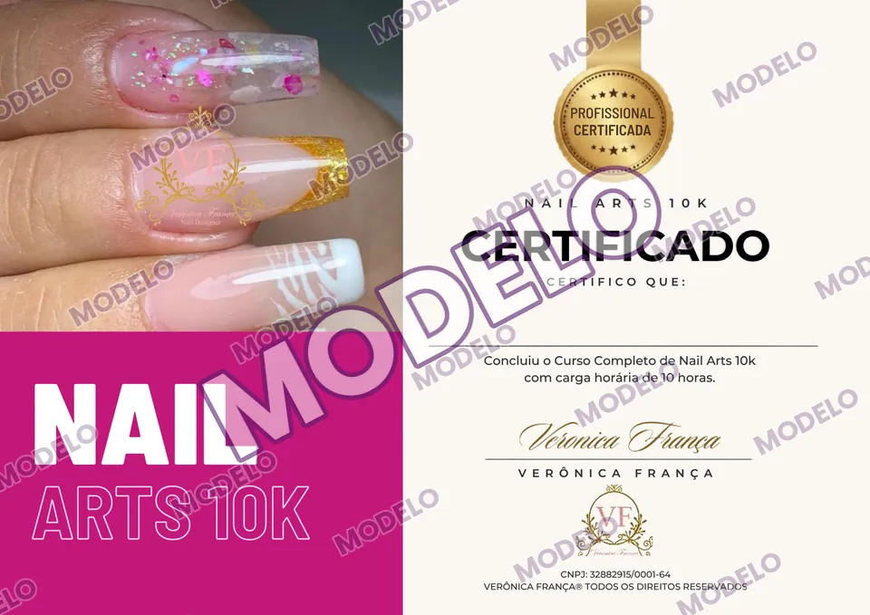 Certificado nail arts 10k