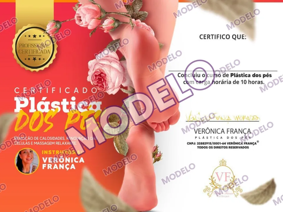 Certificado plastica dos pes